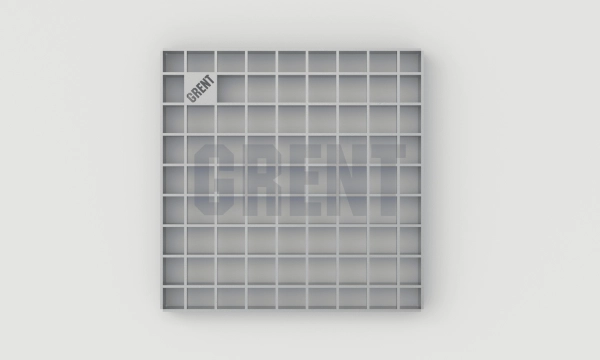 Решетка стальная ячеистая GRENT PlasT 300x300 В125