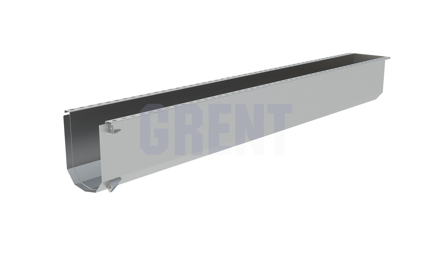Лоток водоотводный мостовой GRENT MosT подвесной 250 торцевой