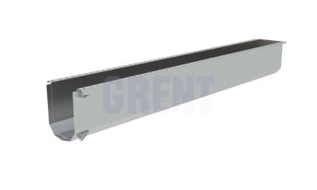 Лоток водоотводный мостовой GRENT MosT подвесной 250 торцевой