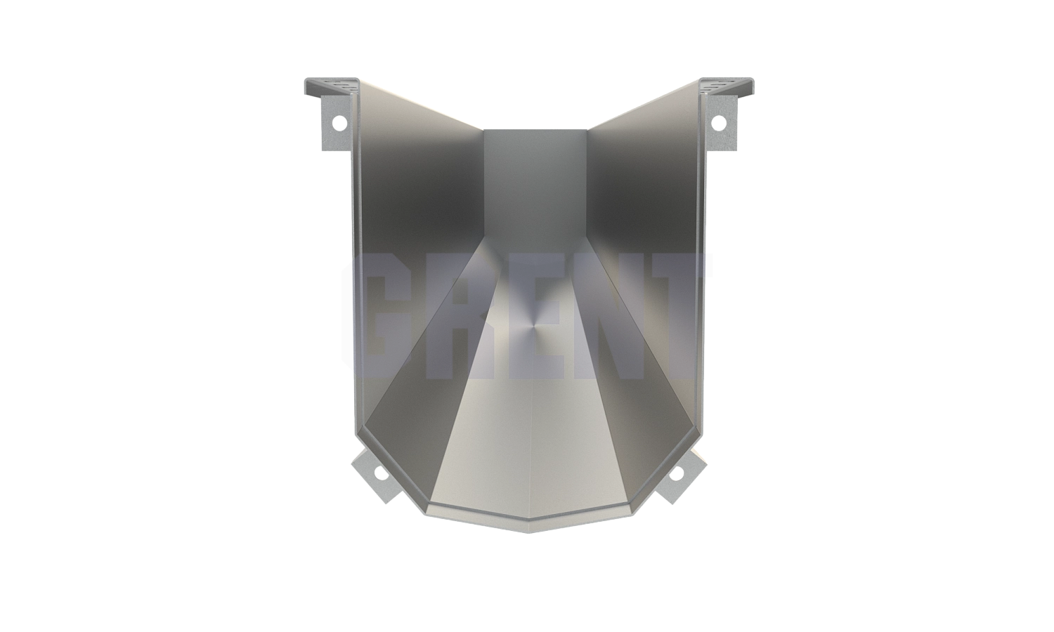 Лоток водоотводный мостовой GRENT MosT подвесной 250 торцевой