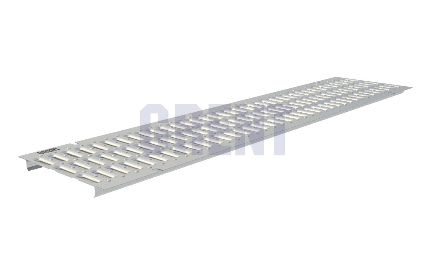 Штампованная решетка водоотводная из оцинкованной стали GRENT PlasT 200