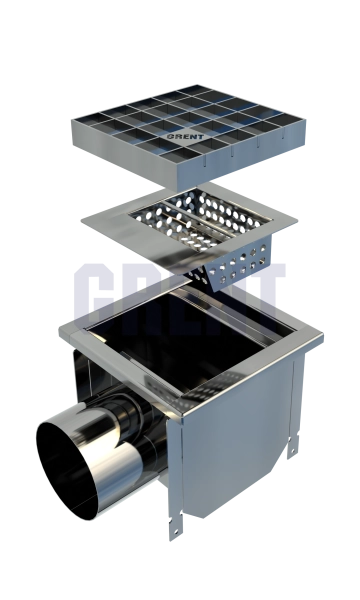 Трап GRENT KV 200. БВ. 110 (выход сбоку)