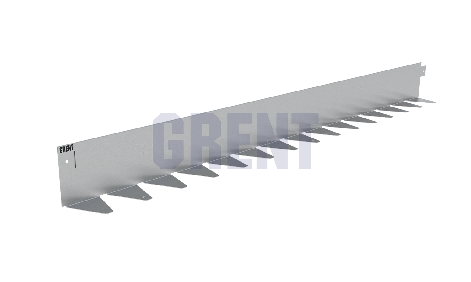 Бордюр стальной GRENT BR L-образный 2400*100, 1,5, оцинкованный