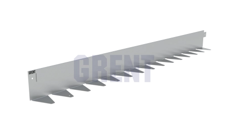 Бордюр стальной GRENT BR L-образный 2400*100, 1,5, оцинкованный