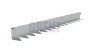 Бордюр стальной GRENT BR L-образный 2400*100, 1,5, оцинкованный