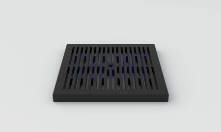 Решетка пластиковая GRENT PlasT 300х300 А15 черная 