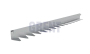 Бордюр стальной GRENT BR L-образный 1200*80, 1,5, нержавеющий
