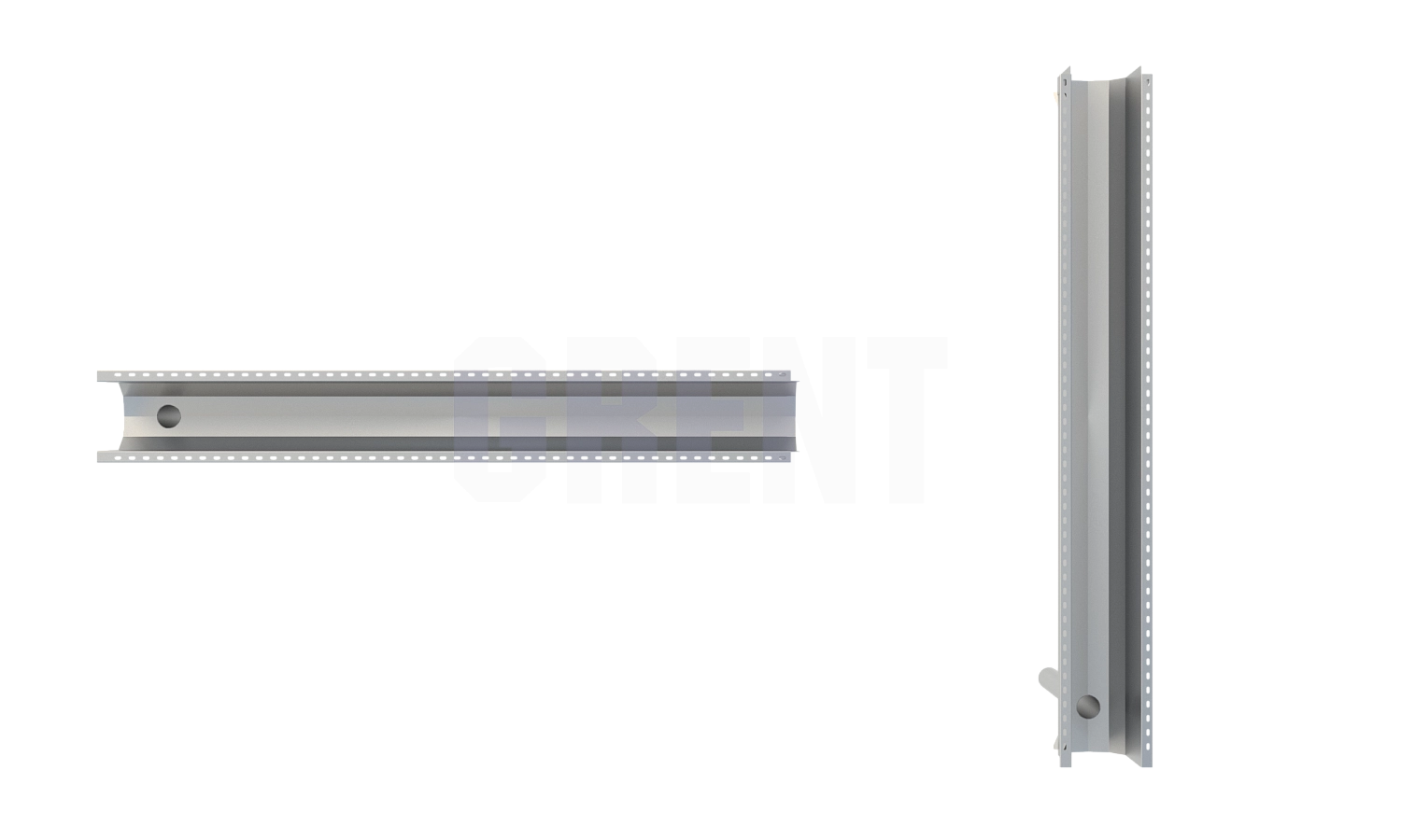 Лоток водоотводный мостовой GRENT MosT подвесной 300 выпускной