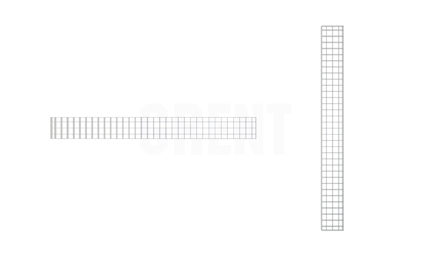 Решетка ячеистая из нержавеющей стали GRENT S 230 ПС