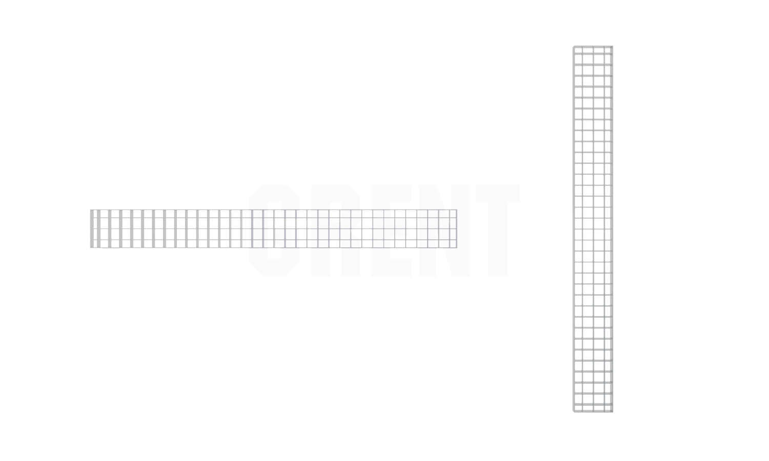 Решетка ячеистая из нержавеющей стали GRENT S 200