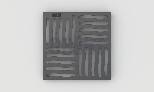 Решетка чугунная GRENT PlasT щелевая 300х300 С250