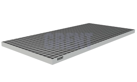 Прессованный настил из нержавеющей стали GRENT 33х33 500х1000