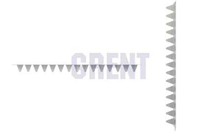 Бордюр стальной GRENT BR L-образный 1200*120, 1,5, нержавеющий