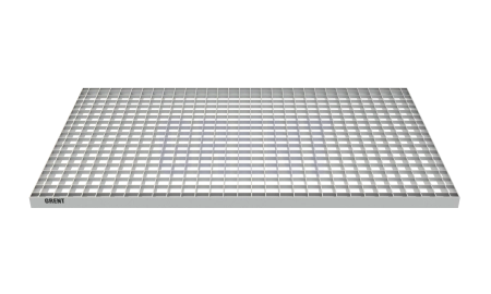 Прессованный настил из нержавеющей стали GRENT 33х33 600х1000