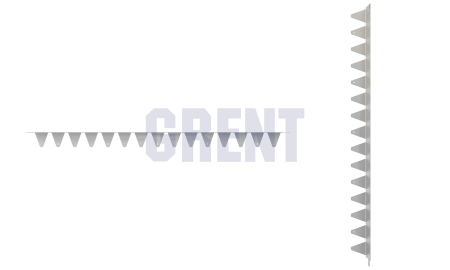 Бордюр стальной GRENT BR L-образный 2400*100, 1,5, оцинкованный