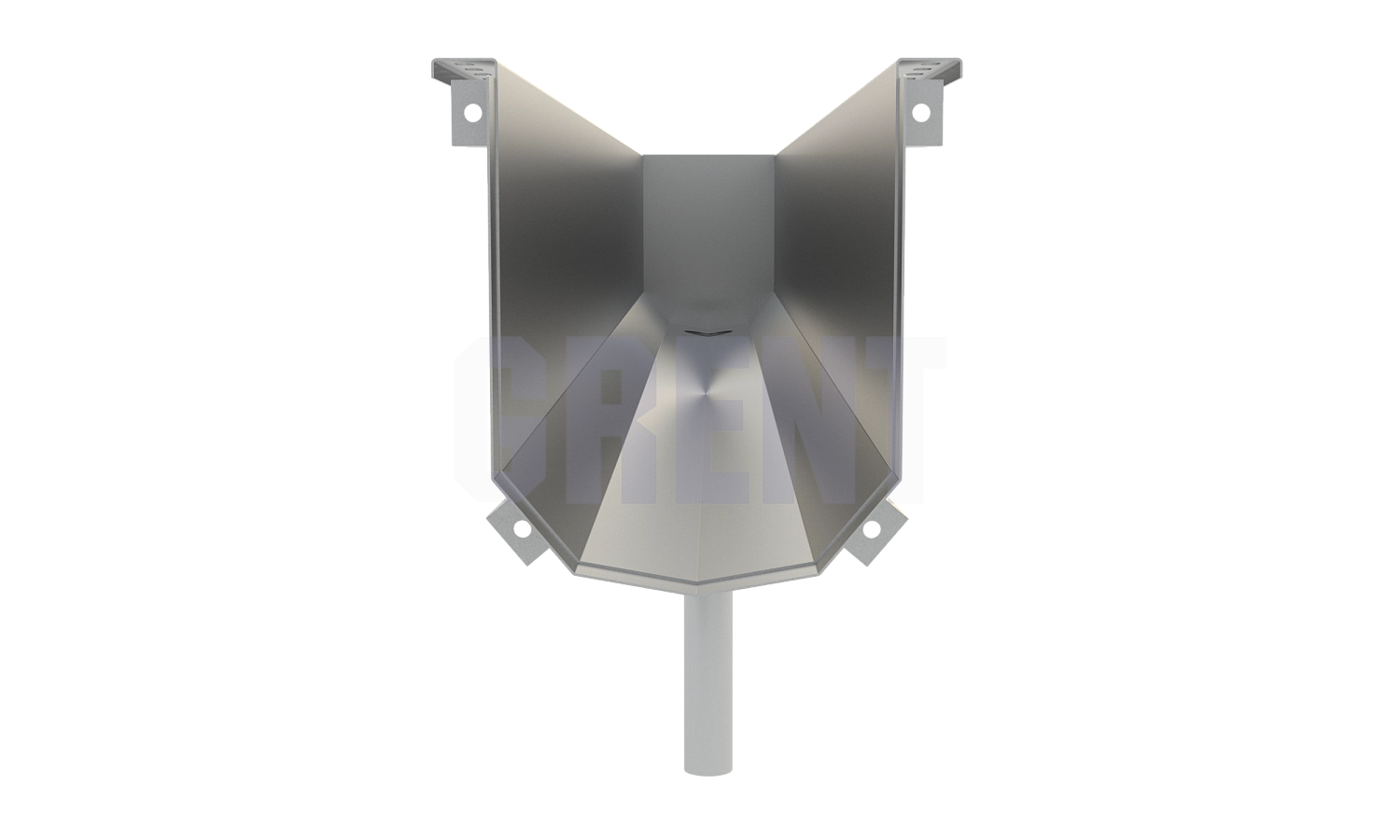 Лоток водоотводный мостовой GRENT MosT подвесной 300 выпускной торцевой