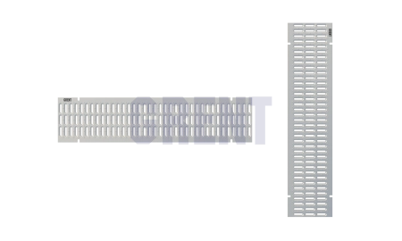 Штампованная решетка водоотводная из оцинкованной стали GRENT PlasT 200 