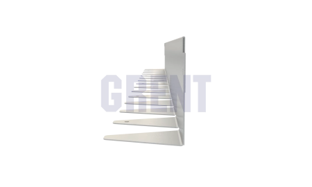 Бордюр стальной GRENT BR L-образный 1200*90, 1,5, нержавеющий