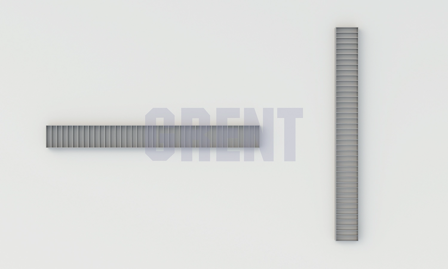 Решетка щелевая из нержавеющей стали GRENT S 100