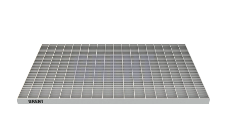 Прессованный настил из нержавеющей стали GRENT 33х11 390х590