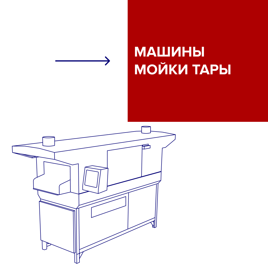 Машина мойки тары