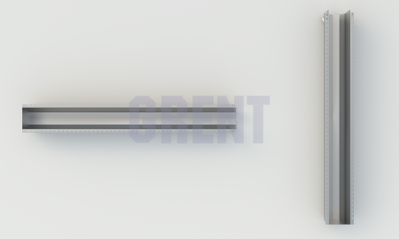 Лоток водоотводный мостовой GRENT MosT подвесной 200 торцевой