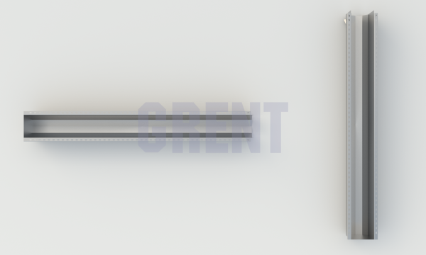 Лоток водоотводный мостовой GRENT MosT подвесной 200 торцевой