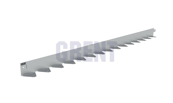 Бордюр стальной GRENT BR L-образный 2400*60, сталь 1.5 мм, нержавеющий
