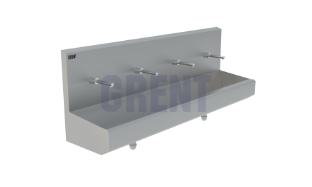 Умывальник 4-секционный подвесной GRENT-P-04