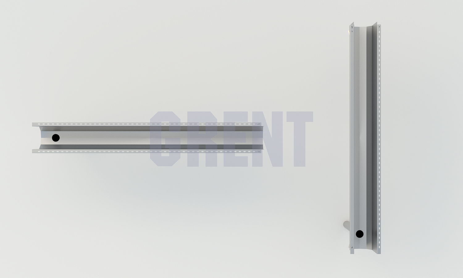 Лоток водоотводный мостовой GRENT MosT подвесной 200 выпускной