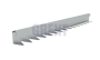 Бордюр стальной GRENT BR L-образный 2400*100, сталь 1.5 мм, нержавеющий