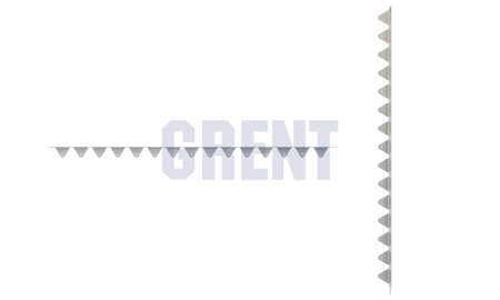 Бордюр стальной GRENT BR L-образный 2400*60, сталь 1.5 мм, нержавеющий
