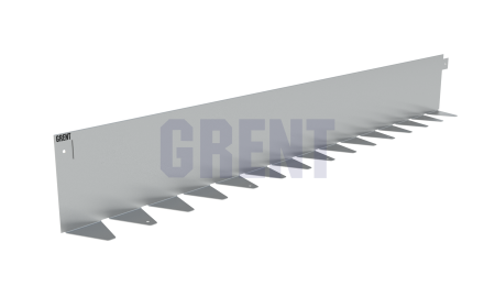 Бордюр стальной GRENT BR L-образный 1200*150, сталь 1.5 мм, оцинкованный