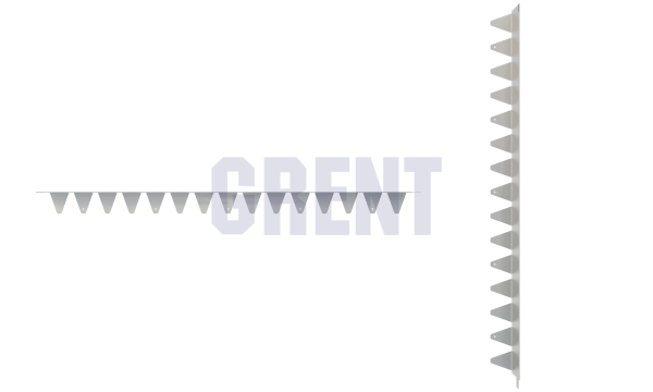 Бордюр стальной GRENT BR L-образный 2400*120, сталь 1.5 мм, нержавеющий