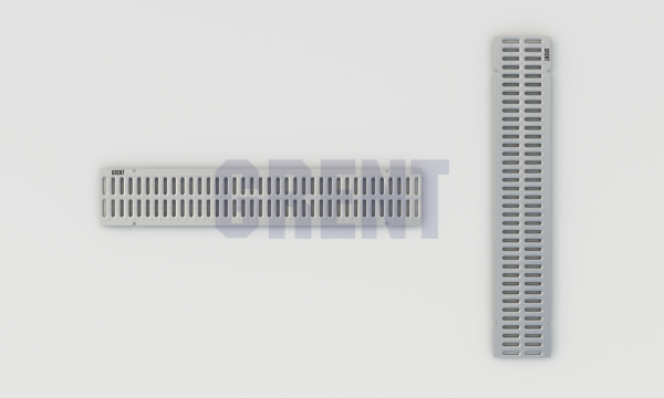 Штампованная решетка водоотводная из оцинкованной стали GRENT PlasT 150