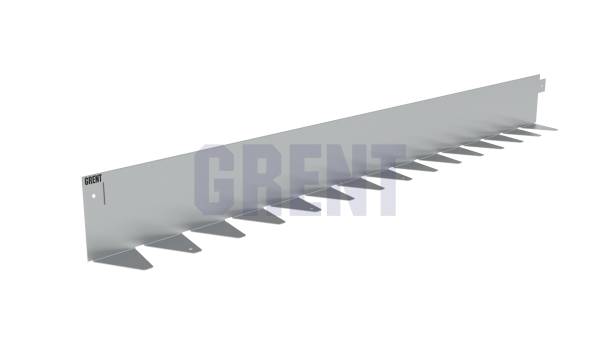 Бордюр стальной GRENT BR L-образный 2400*110, сталь 1.5 мм, нержавеющий