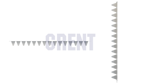 Бордюр стальной GRENT BR L-образный 1200*80, сталь 1.5 мм, оцинкованный