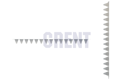 Бордюр стальной GRENT BR L-образный 1200*90, сталь 1.5 мм, нержавеющий