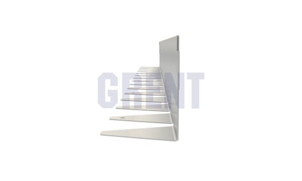 Бордюр стальной GRENT BR L-образный 1200*90, сталь 1.5 мм, оцинкованный