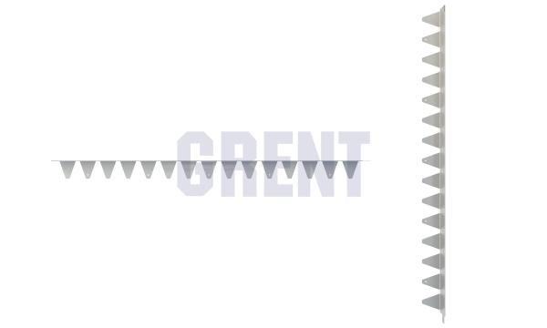 Бордюр стальной GRENT BR L-образный 1200*90, сталь 1.5 мм, оцинкованный