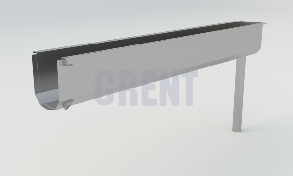 Лоток водоотводный мостовой GRENT MosT подвесной 200 выпускной торцевой