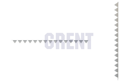 Бордюр стальной GRENT BR L-образный 2400*50, сталь 1.5 мм, нержавеющий