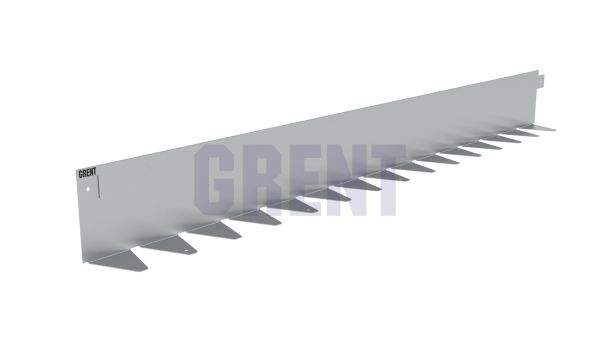 Бордюр стальной GRENT BR L-образный 2400*120, сталь 1.5 мм, нержавеющий